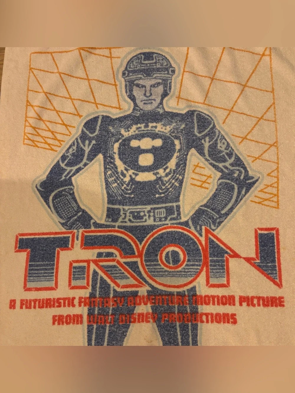 Vintage 1982 Disney TRON Promotional Beach Towel